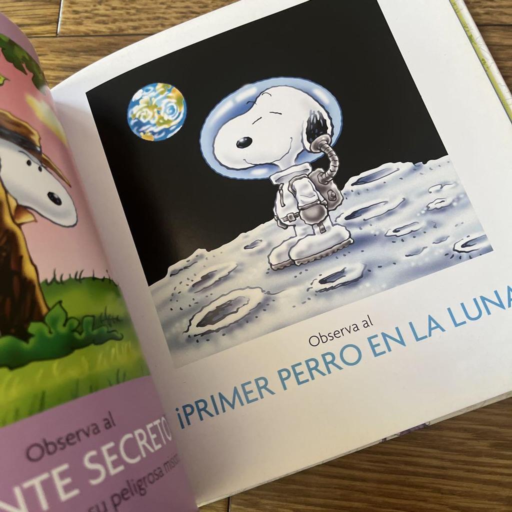 [USED] SNOOPY English Books Snoopy Spanish Rare Retro