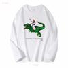 Jesus Riding Trex Dinosaur Funny Quotes Bible T Shirt Adult Retro Design Vintage Top A4845 Long or Short Sleeves Vintage Homme
