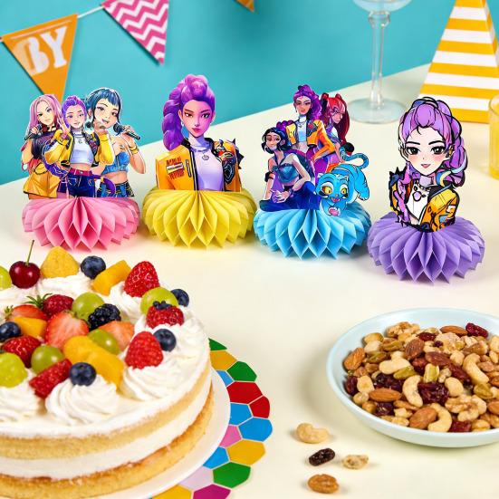 8 st honungskakabordsdekoration skrivbordsprydnad filmjägare födelsedagsfest bordsdekoration barnfesttillbehör fotobåsrekvisita