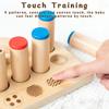 Children Sensory Toys  Tactile Board Matching Sorting Game Auditory Training Early Education Teaching Aids Montessori Wooden Toy