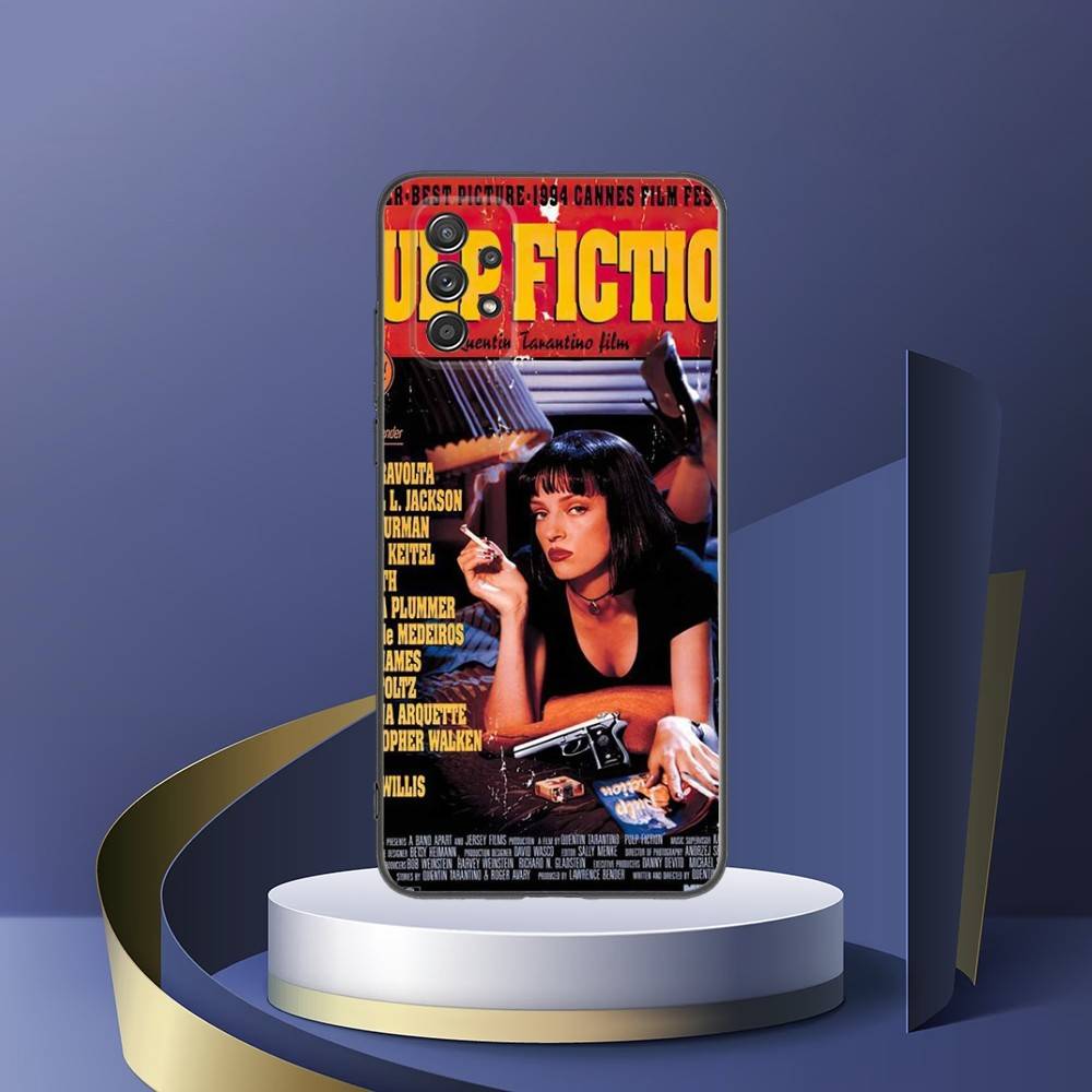 

Pulp Fiction Movie Poster Phone Case For Samsung Galaxy S25,S24,S21,S22,S23,S30,Ultra,S20,Plus,Fe,Lite,Note,10,9,5G Black Cover Samsung S25ULTRA