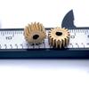 Solar Powered Car 10-25 Teeth Gear Robot Joint Micro Robotic Arm M0.5 D-Hole Copper Spur Motor Gear for Educational Technology