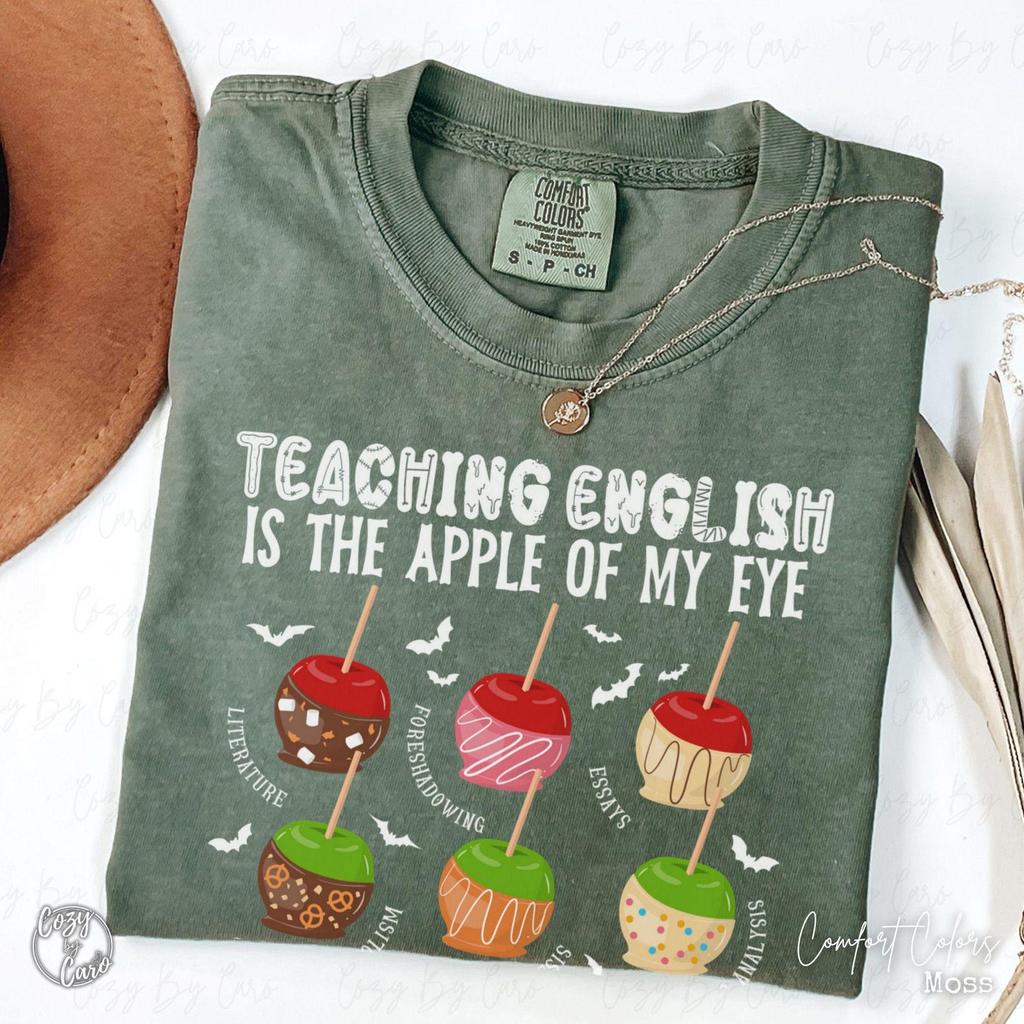 Halloween English Teacher Shirt, Autumn English Lit Teacher Gift, Funny ELA Teacher Fall Shirt, Punny Educator T-Shirt, Language Arts Humor