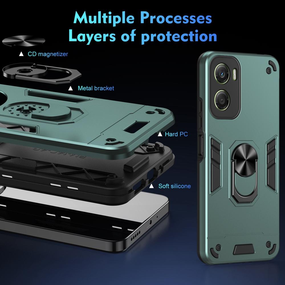 For Motorola Moto G06 4G Case Magnetic Ring Holder Shockproof Armor Cases For Moto G06 G 06 MotoG06 Lens Protect Cover