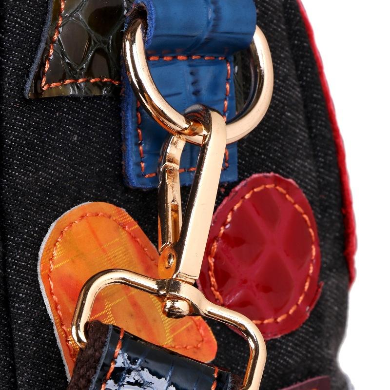Bag Women'S Japanese And Korean Casual Bag Women'S Bag Contrasting Color Sheepskin Color Matching Crossbody Bag