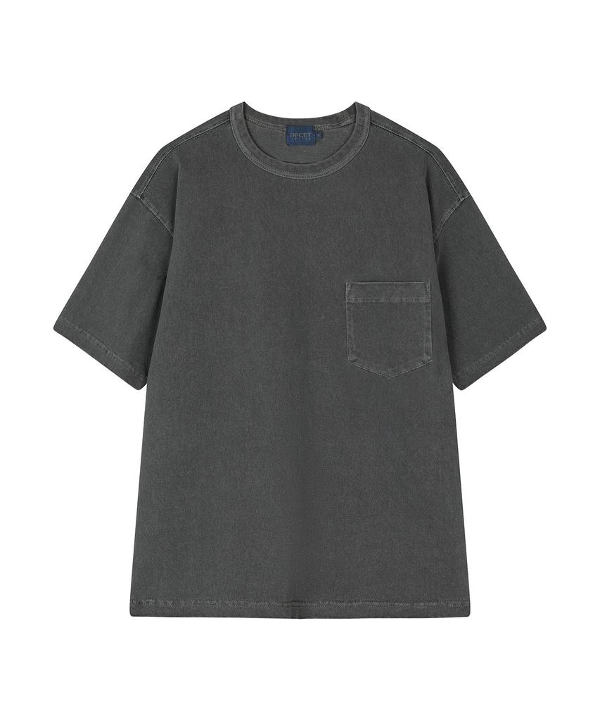 DECET Pigment Pocket T-Shirt Dcts001Dgray