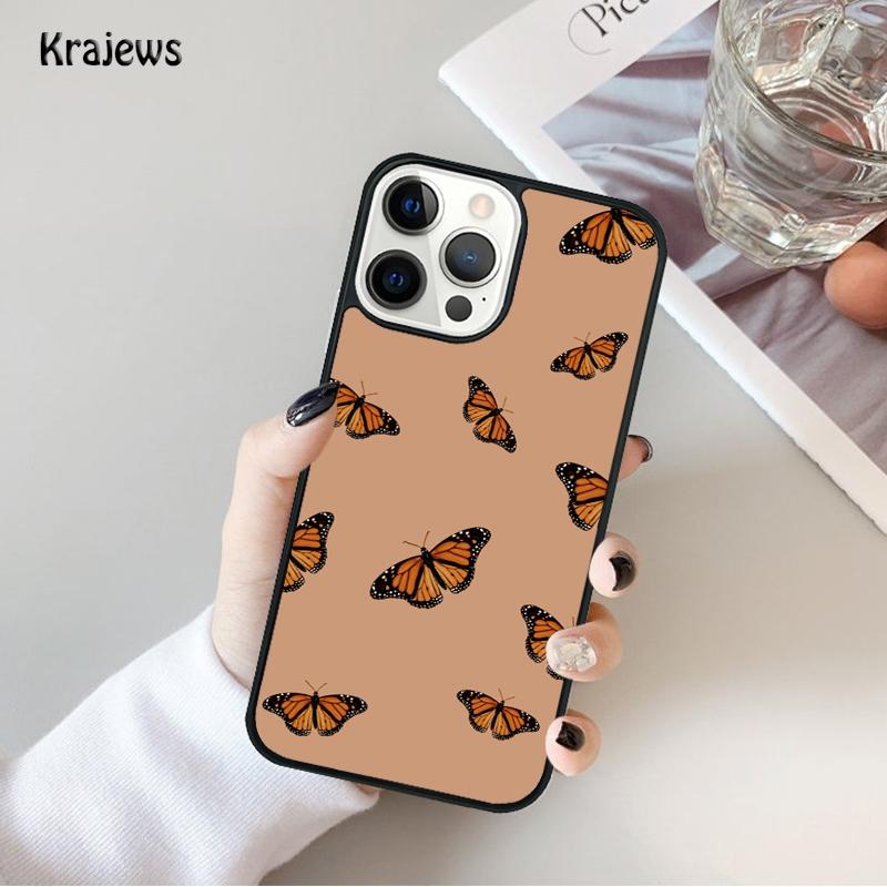 Butterfly Aesthetic Phone Case For iPhone 17 Air 16 15 14 Max Plus 11 12 13 Pro Max Phone Cover coque