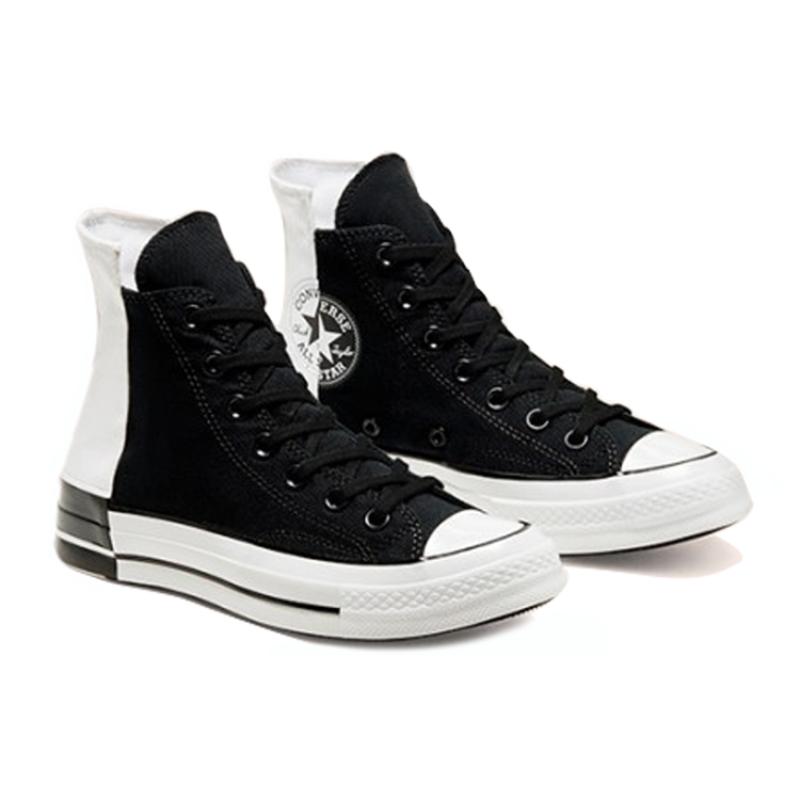 Converse Chuck Taylor All Star 1970s Round-toe Lace-up High Top Canvas Shoes Unisex Black & White