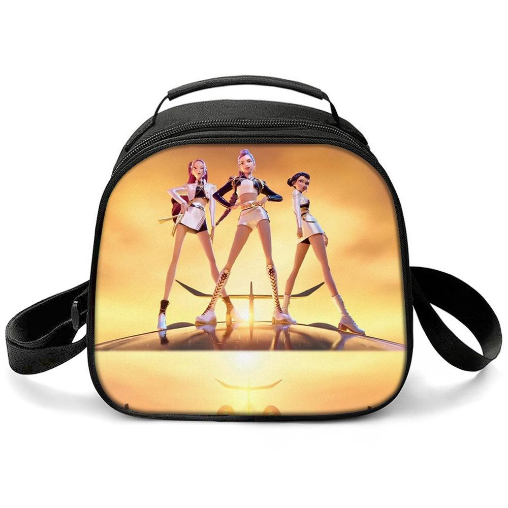 KPOP Witch Hunters Printed Cartoon Student Warm Lunch Bag Messenger Bag