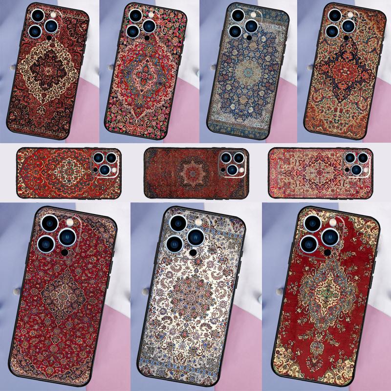 Persian carpet Floral pattern Case For Samsung Galaxy M16 M32 M52 M14 M54 M13 M33 M53 M56 M36 M31 M11 M12 M35 M55 M15 M06