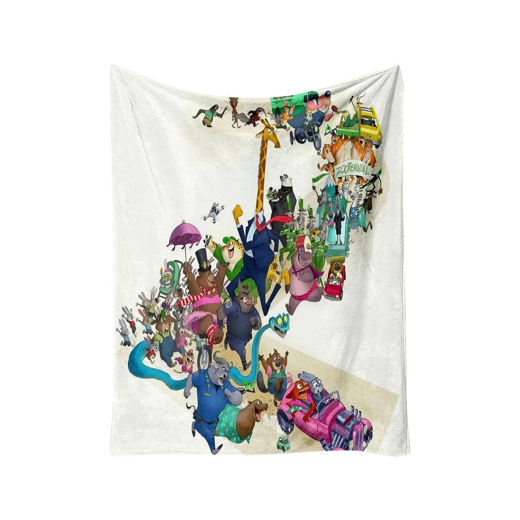 Soft Flannel Blanket, Anime-themed Shawl Blanket, Sofa Blanket, Daily Shawl Blanket