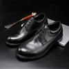 Elite Must Choose/British Casual Leather Shoes Retro Handmade Leather Outsole Shoes Black Wedding Shoes Business Dress Men'S Shoes