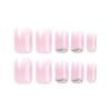 Long Square False Nails White Edge Nail Tips Fashion Press On Nails  DIY