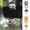 Car Rearview Mirror Shaking Head Puppy Pendant Air Freshener Aromatherapy Mini Cute Decoration Car Accessories Interior Perfume