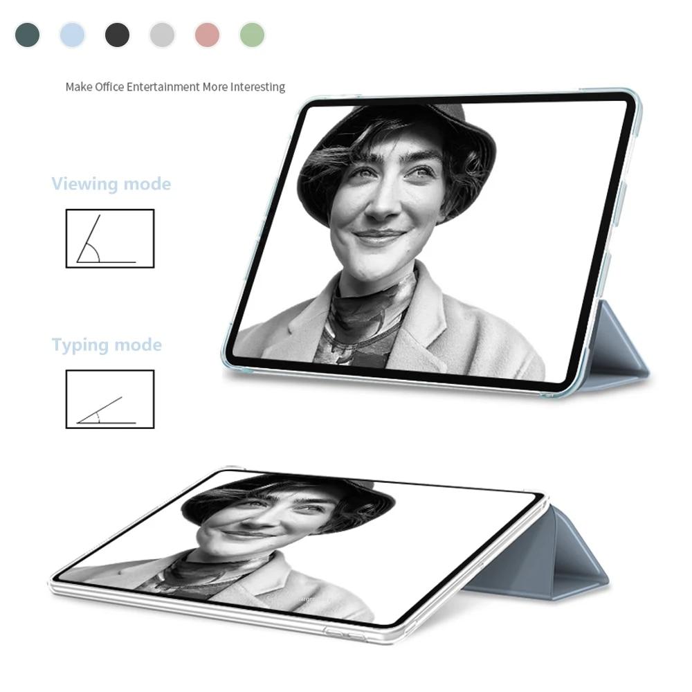 Funda für IPad Pro 11 Hülle PU Leder Trifold Ständer PC Harter Boden Weiche Kanten Smart Cover für IPad 10.2 Hülle 10.5 für 9.7