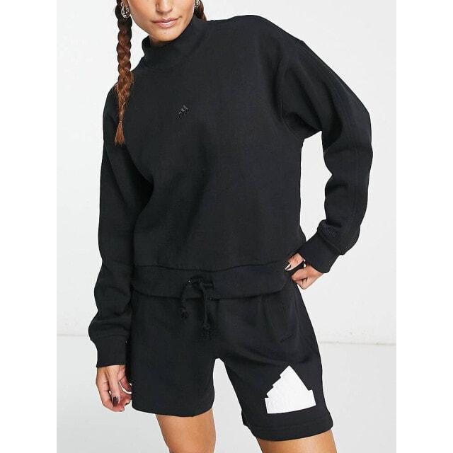 

Черная толстовка с высоким воротом adidas Sportswear All Season
