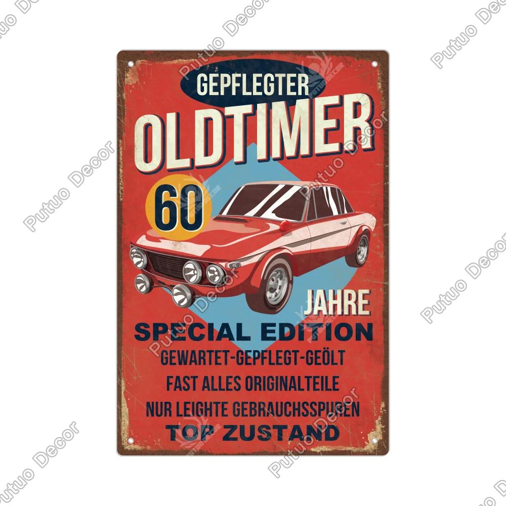 Putuo Decor Vintage German Metal Tin Sign  Rustic Wall Art for Home Office Cafe Farmhouse  Perfect Gift for Friends  Unique Deco