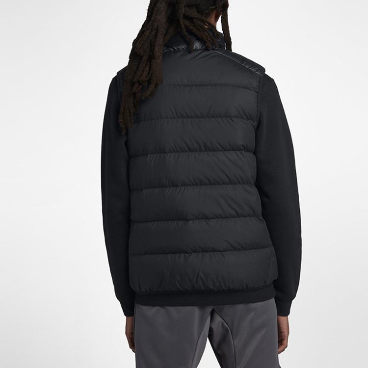 Nike Sportswear Windrunner Down Fill Stand Collar Water-Repellent Down Vest Men's Black 928860-010