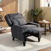 132 degrees Recliner Armchair, with Extended Footrest - Dark Grey