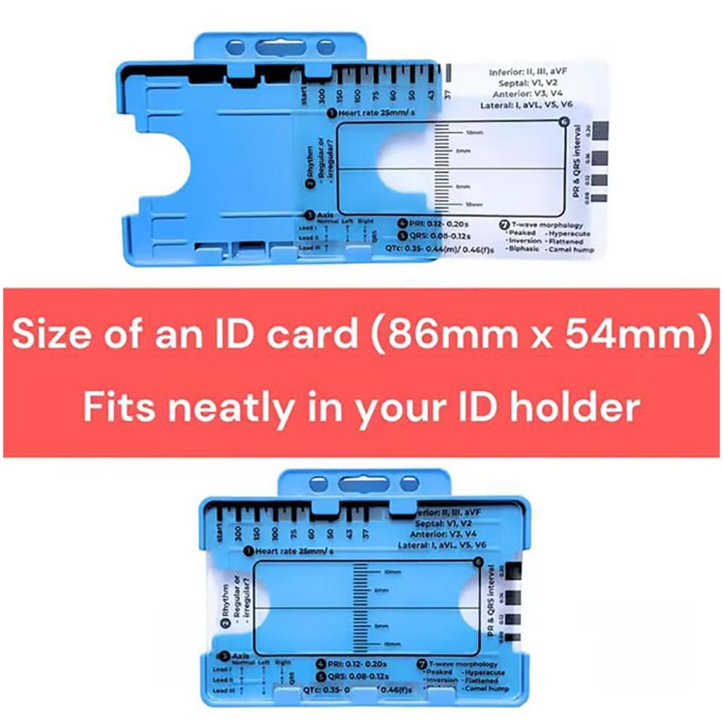 Electrocardiogram Assessment Tool 7 Step Ruler Card For Hospitals Clinics Healthcare Professional And Medicals Students