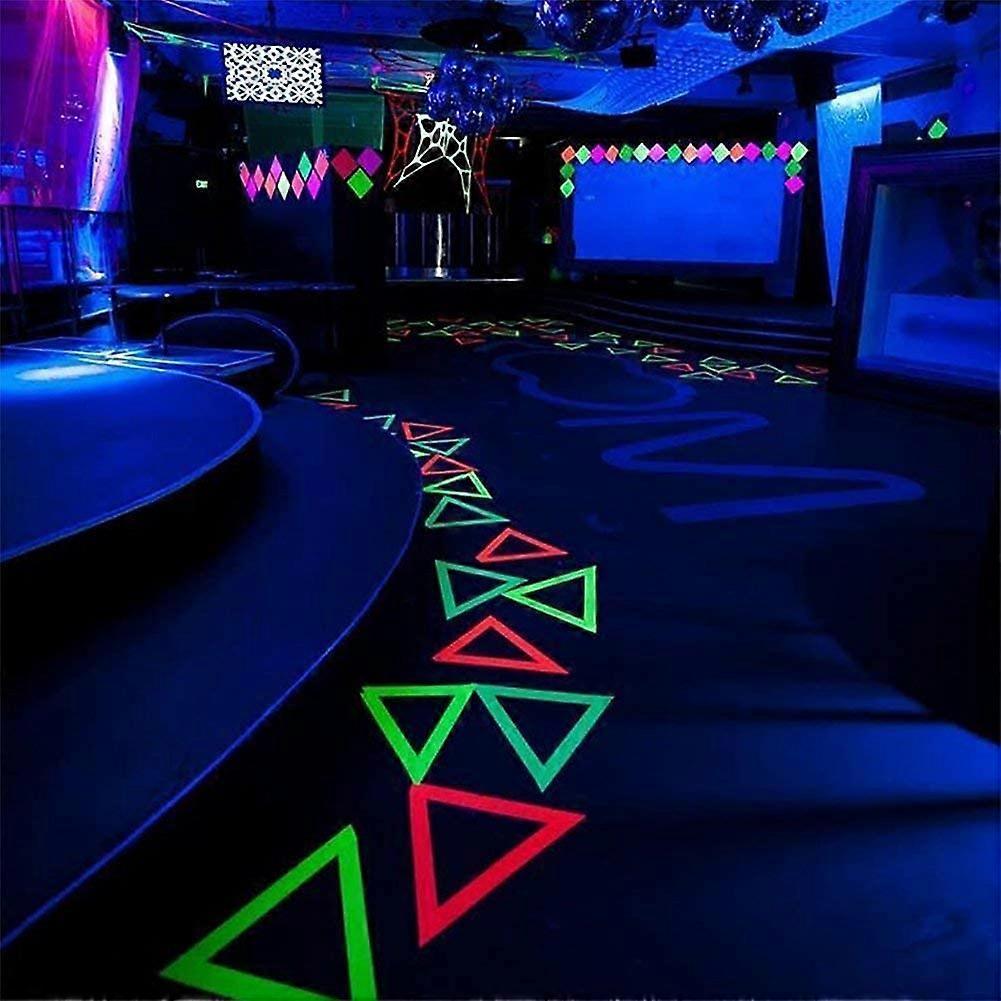 6 Colors Fluorescent UV Blacklight Glow In Dark Tape - Neno Gaffer Cloth Tape for Neno Party Decoration