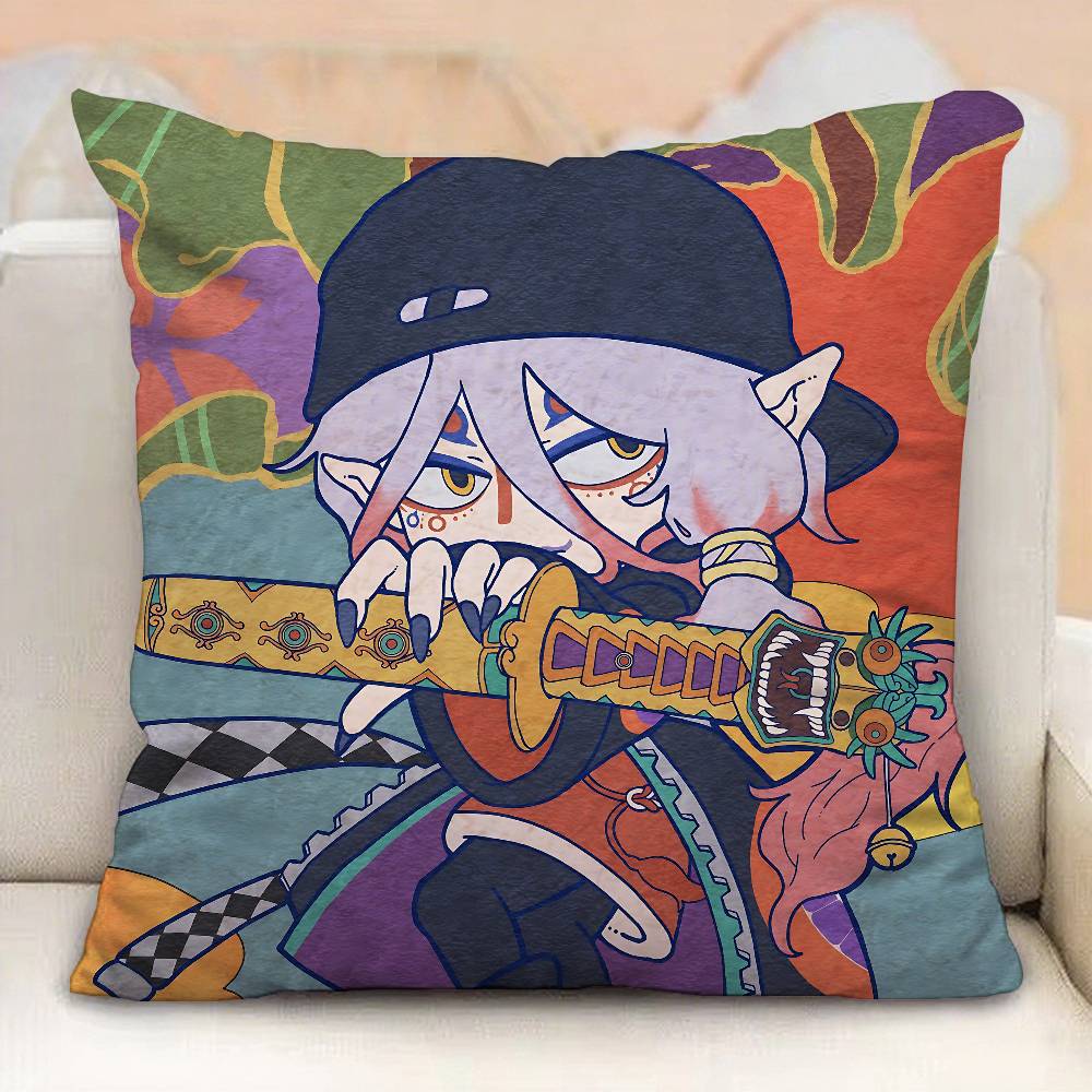 Mononoke Kusuriuri Pillow Case Pillowcases Home Decor Living Room Decor Cushion Covers