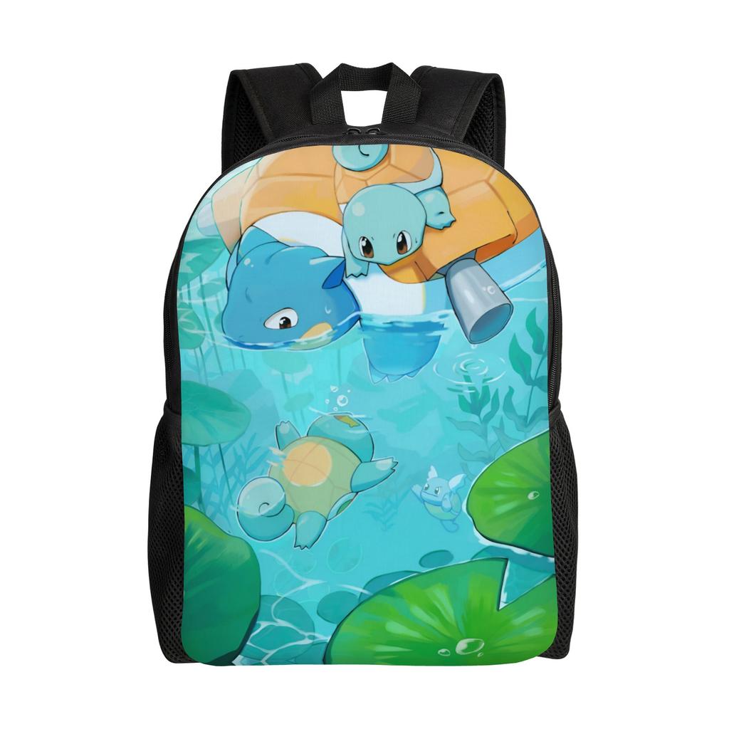 S-Squirtles Backpack for Women Men College School Student Bookbag Fits 15 Inch Laptop Cartoon Bags