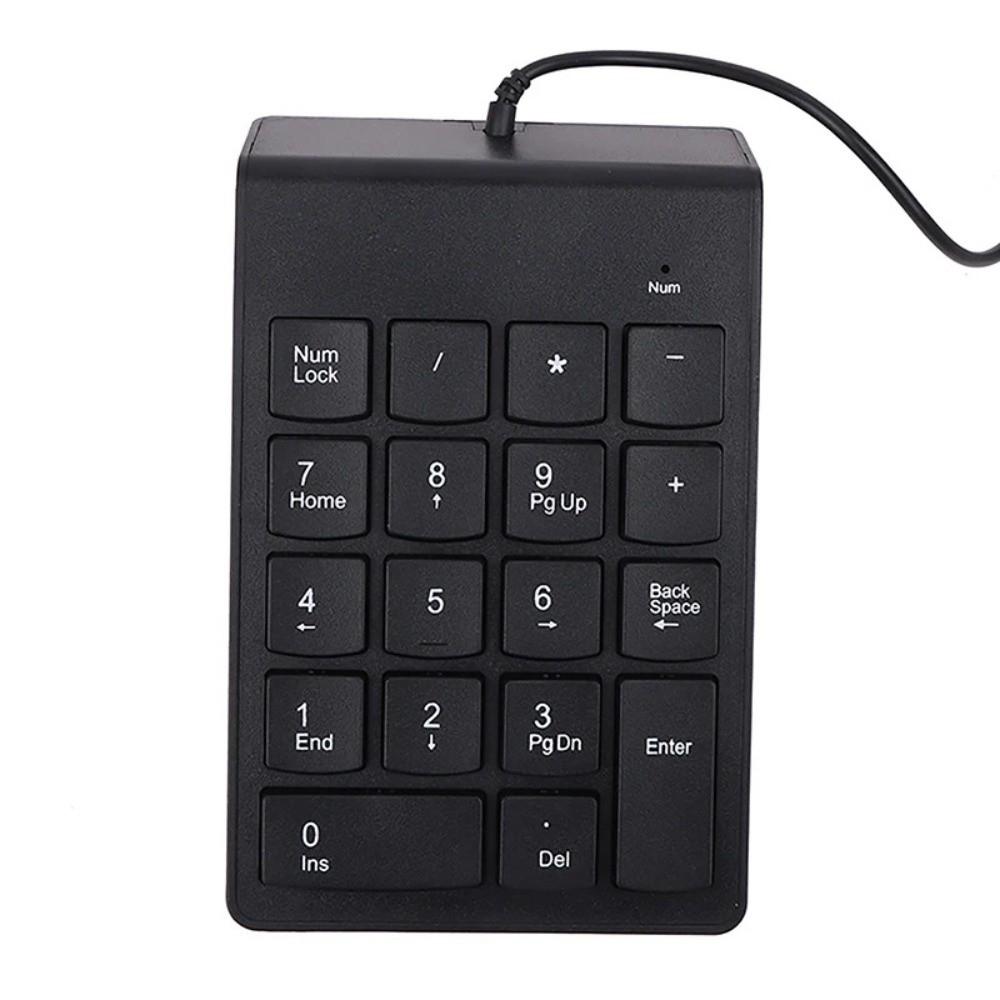 Efficient Mini Wired Numeric Keypad Ergonomic Portable USB Digital Keyboard Compact Professional Notebook Keyboard Accounting