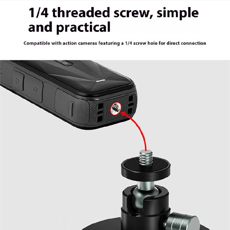 Silny Magnetyczny Uchwyt Zaciskowy do Kamery Z Pozycjonowaniem 360° Korpus ze Stopu Aluminium Warstwa Ochronna z Silikonu Dla Stabilnego Ujęcia