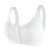 Lace Adhesive Front Buckle Underwear for Women with Large Elastic Shoulder Straps for Middle-aged and Elderly Large Size Breathable Bra