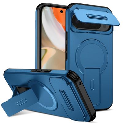 Case For Google Pixel 10 Pro XL Pixel 10 Pro 9A 9 Pro Armor Camera Lens Protect Magnetic Kickstand Shockproof Bumper Heavy Cover