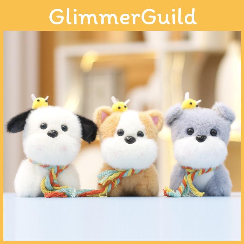 Cute Bee Plush Dog Keychain With Soft Short Fur Ideal Bag Accessories And Gifts