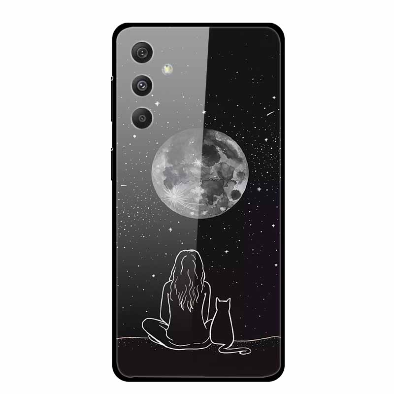 Tempered Glass Case For Samsung Galaxy S24 Plus Case Hard Glass Back Cover Soft Bumper For Samsung S24 Plus Phone Case S24Plus