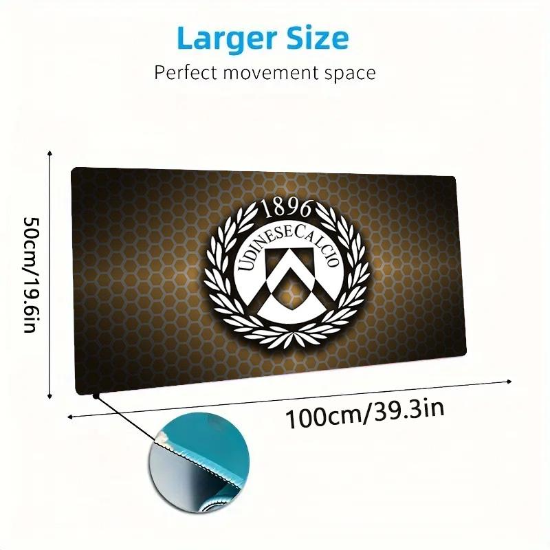 Udinese Calcio Color Mouse Pad Large Gaming Table Cushion Non-slip Laptop Tablet Big Mousepad XXL Mat Mini PC Playmat With Lock edge