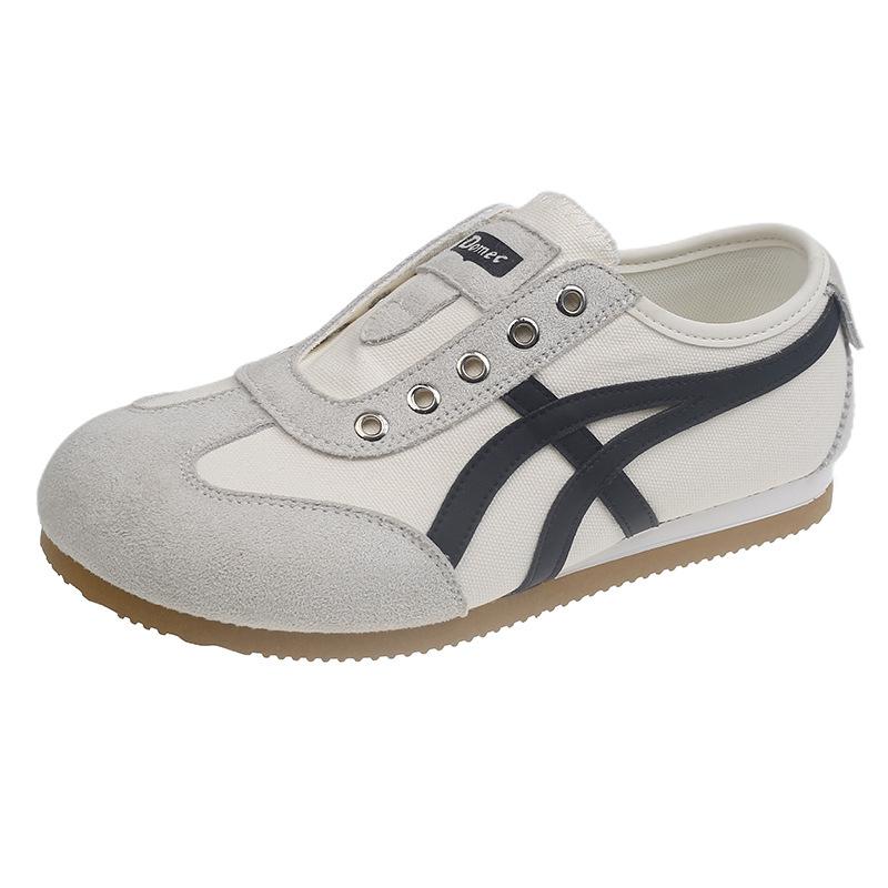 Flat-bottomed Forrest Gump Training Shoes Women's Shoes 2025 Summer New Shoes One-pedal Lazy Sports Shoes Versatile Canvas Shoes