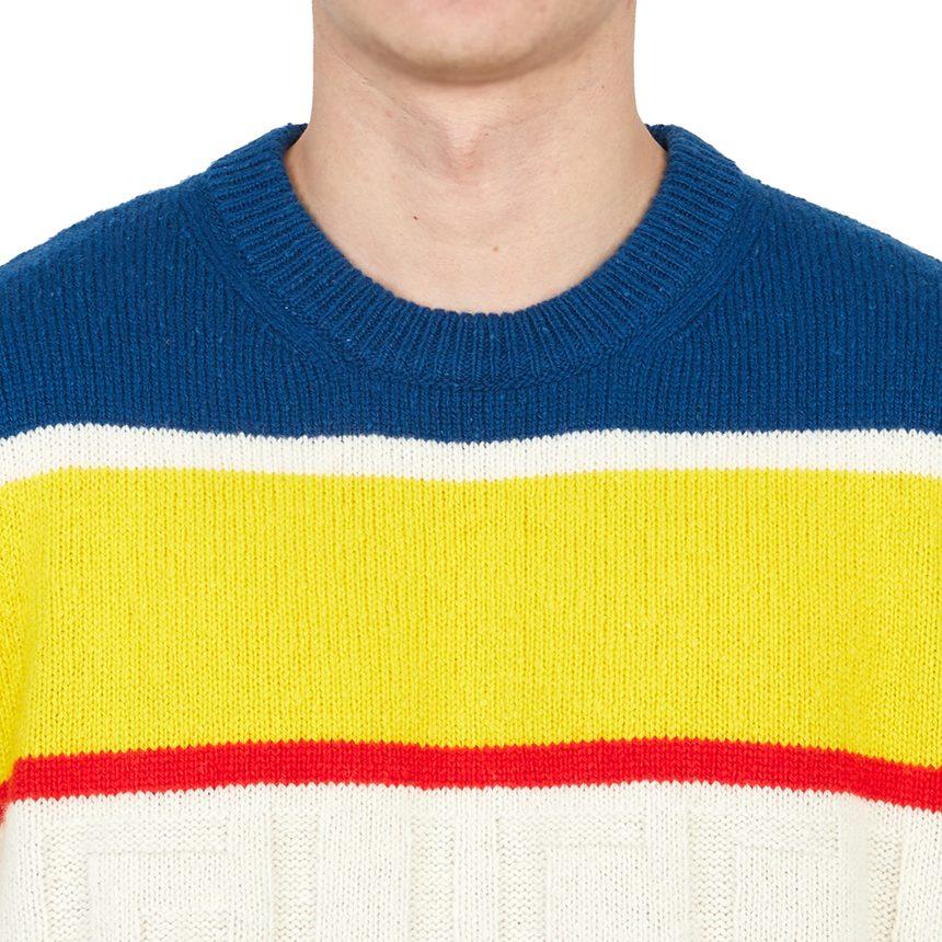 Previous Season striped-knit jumper 729528-XKC0P-4684