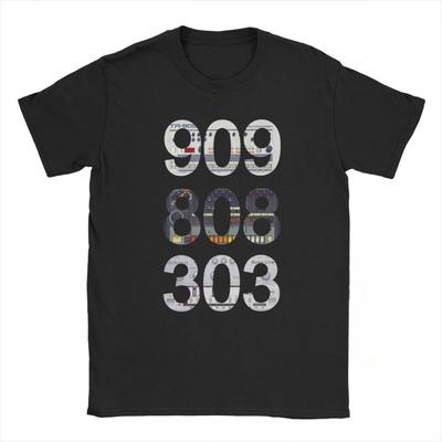 Roland 909 808 303 Κλασικό Συνθεσάιζερ Drum Machine Unisex Τυπωμένο T-Shirt Καλοκαιρινό Casual Κοντομάνικο Δημοφιλές Λαιμόκοψη Καθαρό Νέο Στυλ T-Shirts Unisex