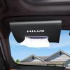 Car Tissue Box HILUXgun125 8th Generation 120 Series PU Leather Hanging Tissue Holder Sun Seat Hidden Snap Button Car Tissue Storage Case Convenient