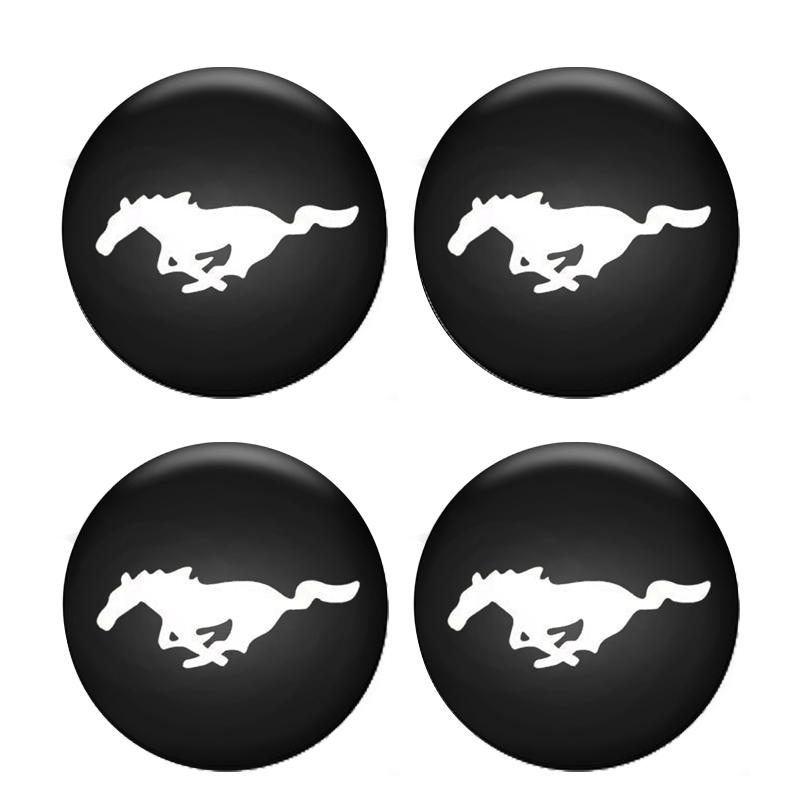 4Pcs 20mm Car Lock Stickers Keyhole Dustproof Decal For Ford Focus Fiesta Ranger Mondeo S-MAX Kuga Mustang Badge Accessory rr8