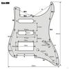 Electric Guitar Pickguard Pre-wired Loaded Easy Installation,