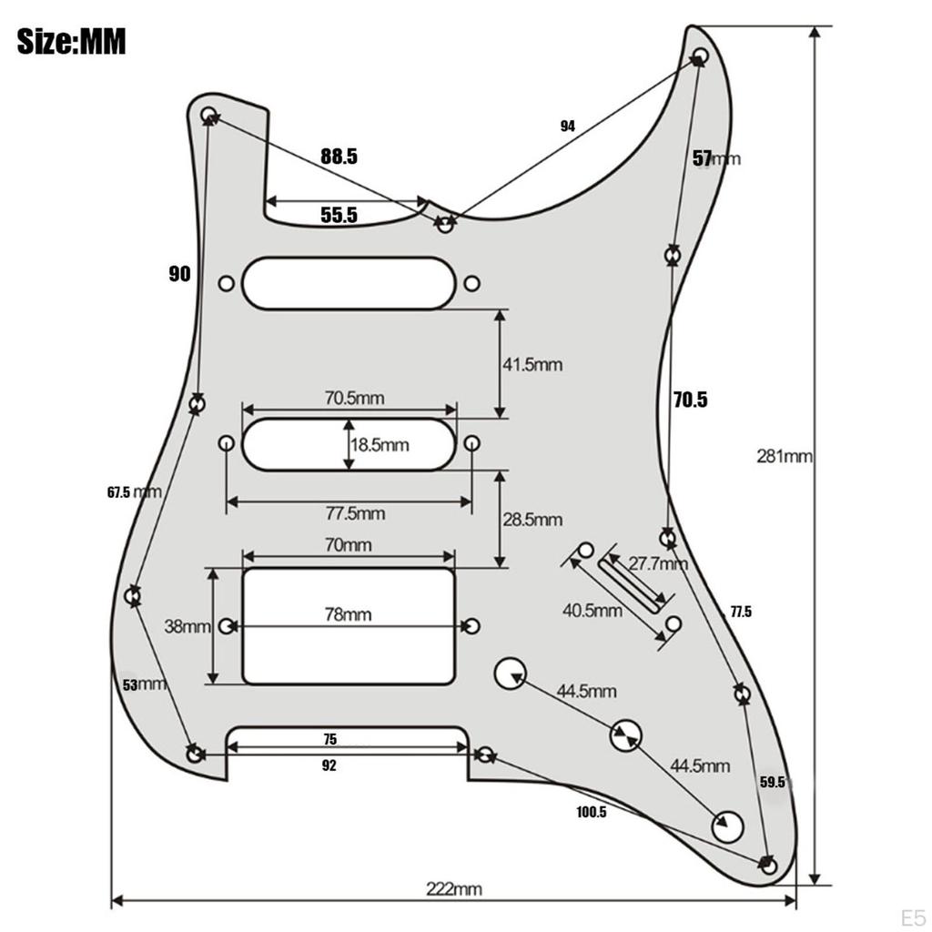 Electric Guitar Pickguard Pre-wired Loaded Easy Installation,