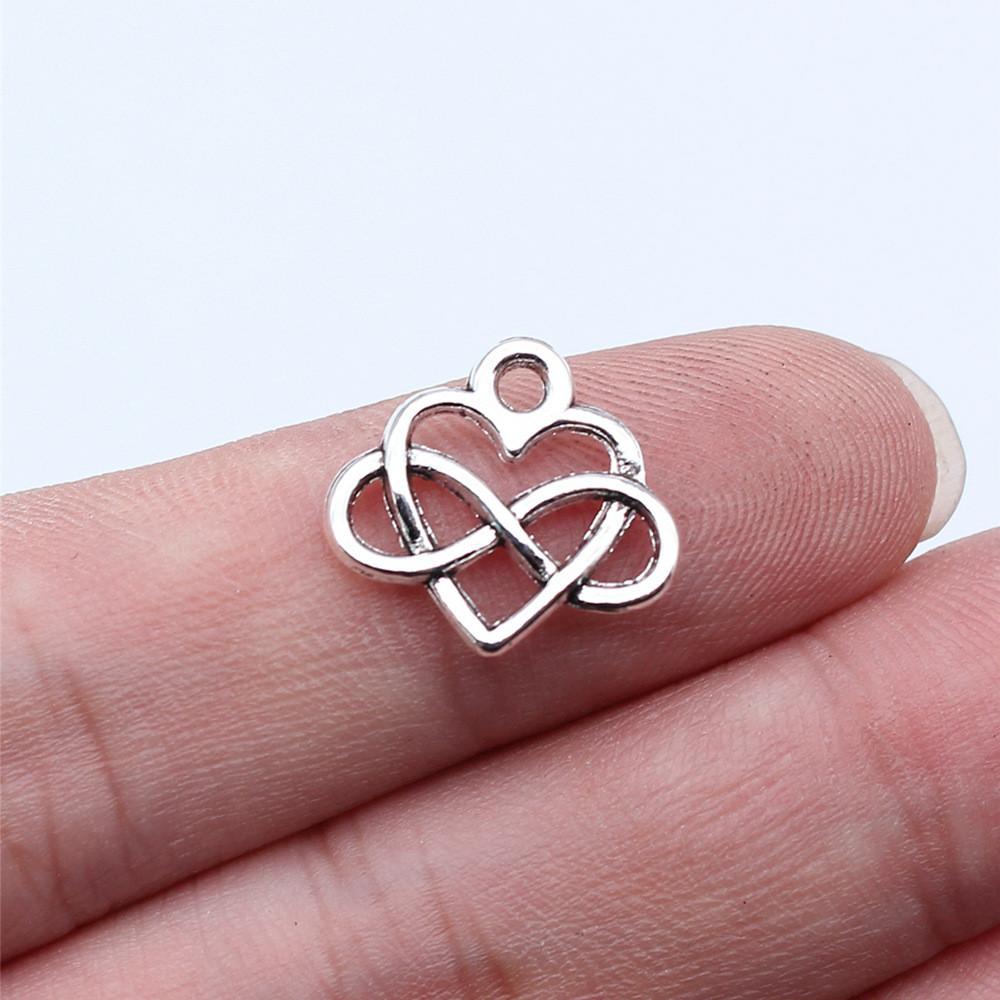 Charms Openwork Heart Pendants Vintage Jewelry Supplies QC068