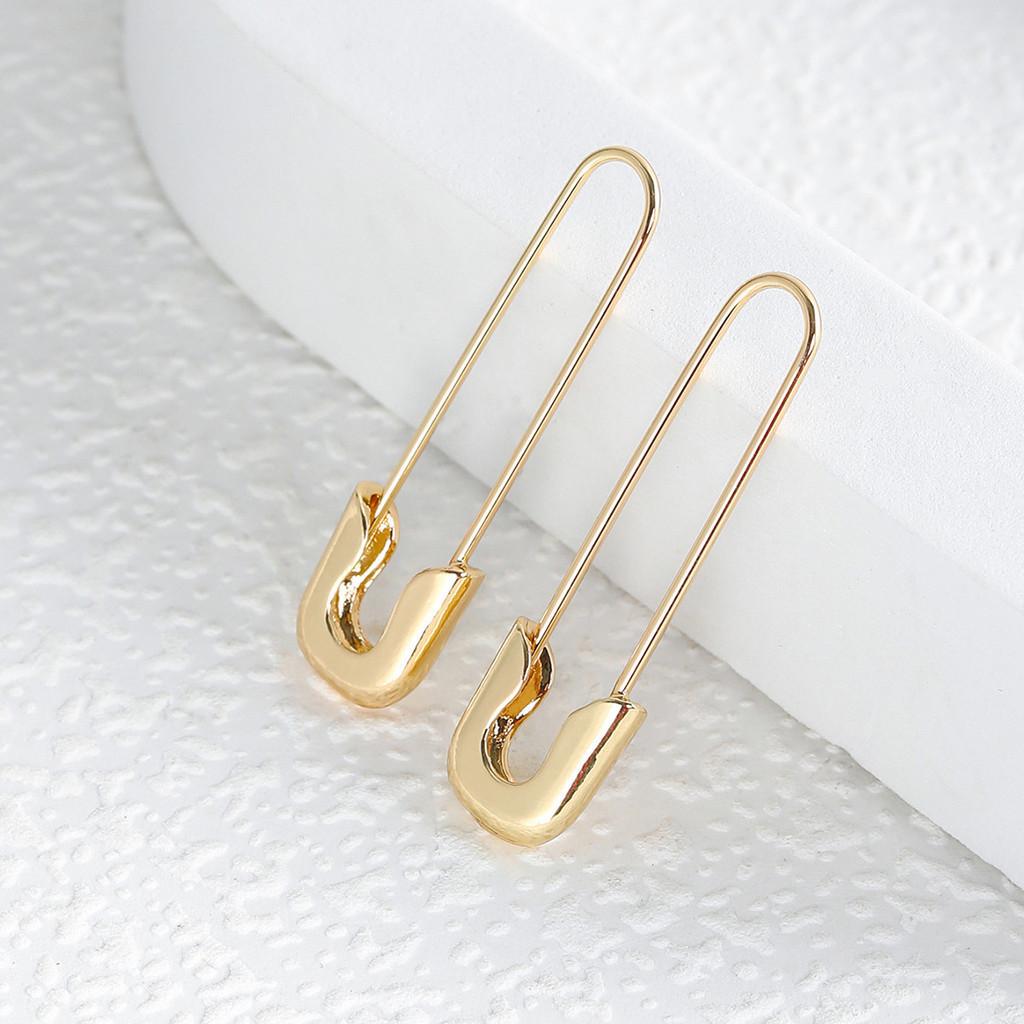 Pin Elegant Geometric Earrings Fashionable Alloy Design For 2022 Summer