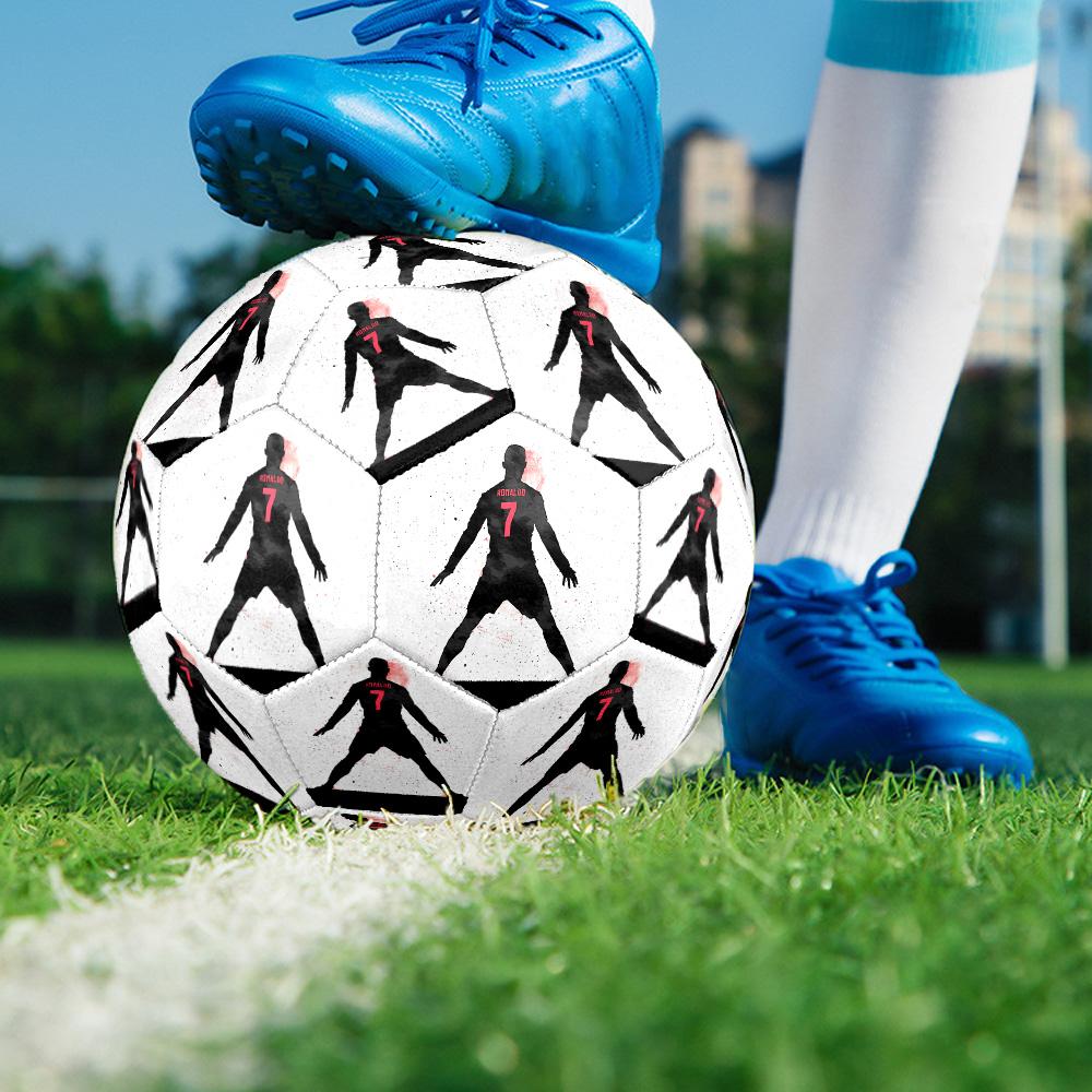 Cristiano Ronaldo Misura 5 Calcio Cucito a Macchina Universale Indoor/Outdoor Regalo Perfetto per gli Appassionati di Sport