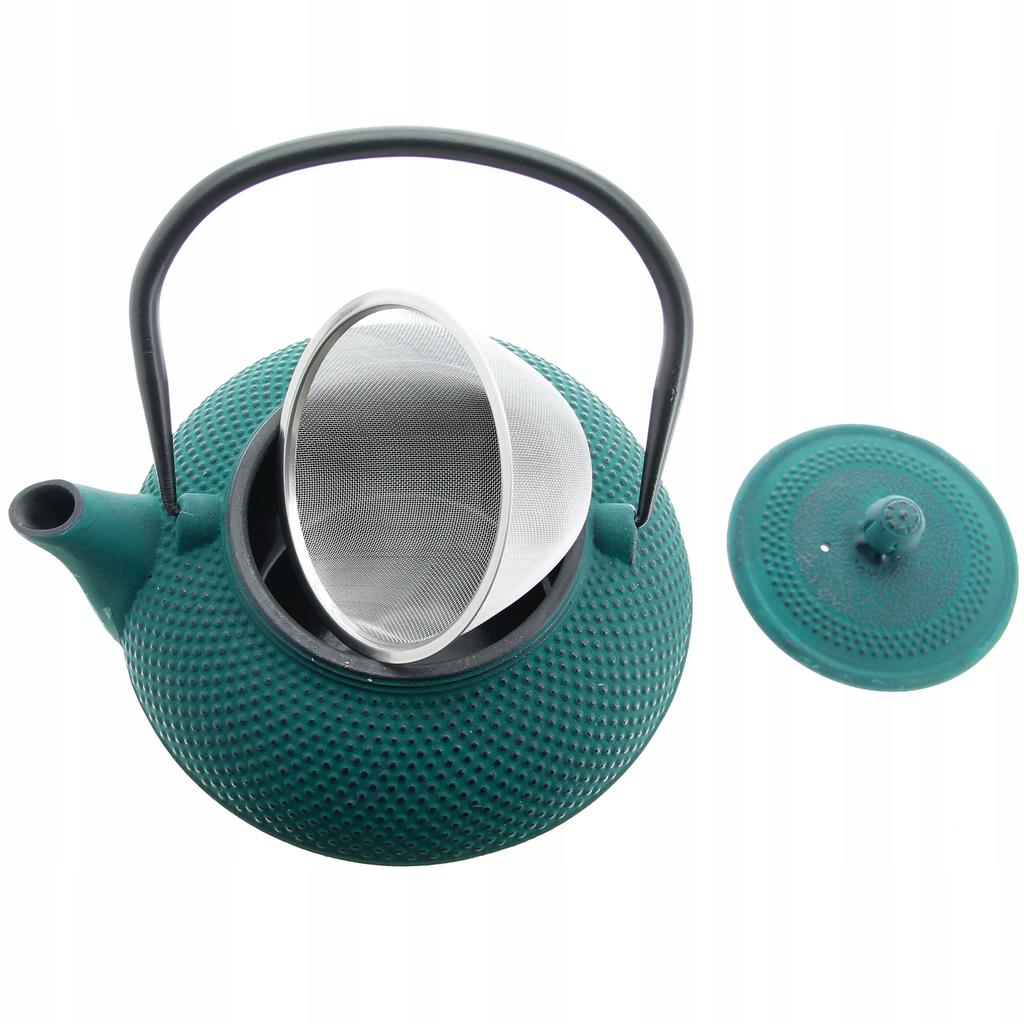 Cast Iron Teapot With Herb Strainer Kettle 1.5 L Cast Iron
