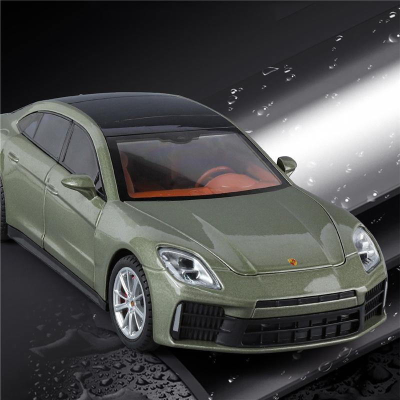 AABKQ1 1:24 Porsche Panamera 2025 Coupe Alloy Sports Car Model Diecast Metal Vehicle Car Model Sound and Light Simulation Kids Toy Gift