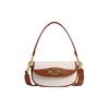 Harley 23 Logo Fabric And Leather Tote Shoulder Bag Small Women Bags Brass CR668-B4WRK