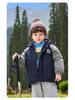 2025 New Boys' Thickened Hooded Cotton Jacket - European Winter Style with Contrasting Colors for Toddlers and Children