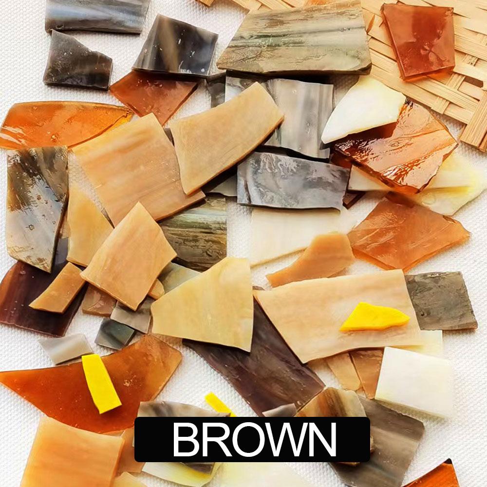 100g/Lot Mosaic Tiles Stained Glass Mosaic DIY Handmade Coaster Mosaic Puzzle Making Art Wall Decoration Supplies Mixed arte