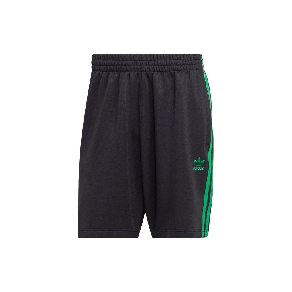 Adidas Originals Trefoil 3 Stripes Minimalistisk Elastisk Midje Shorts Herre Underdeler Svart II5781